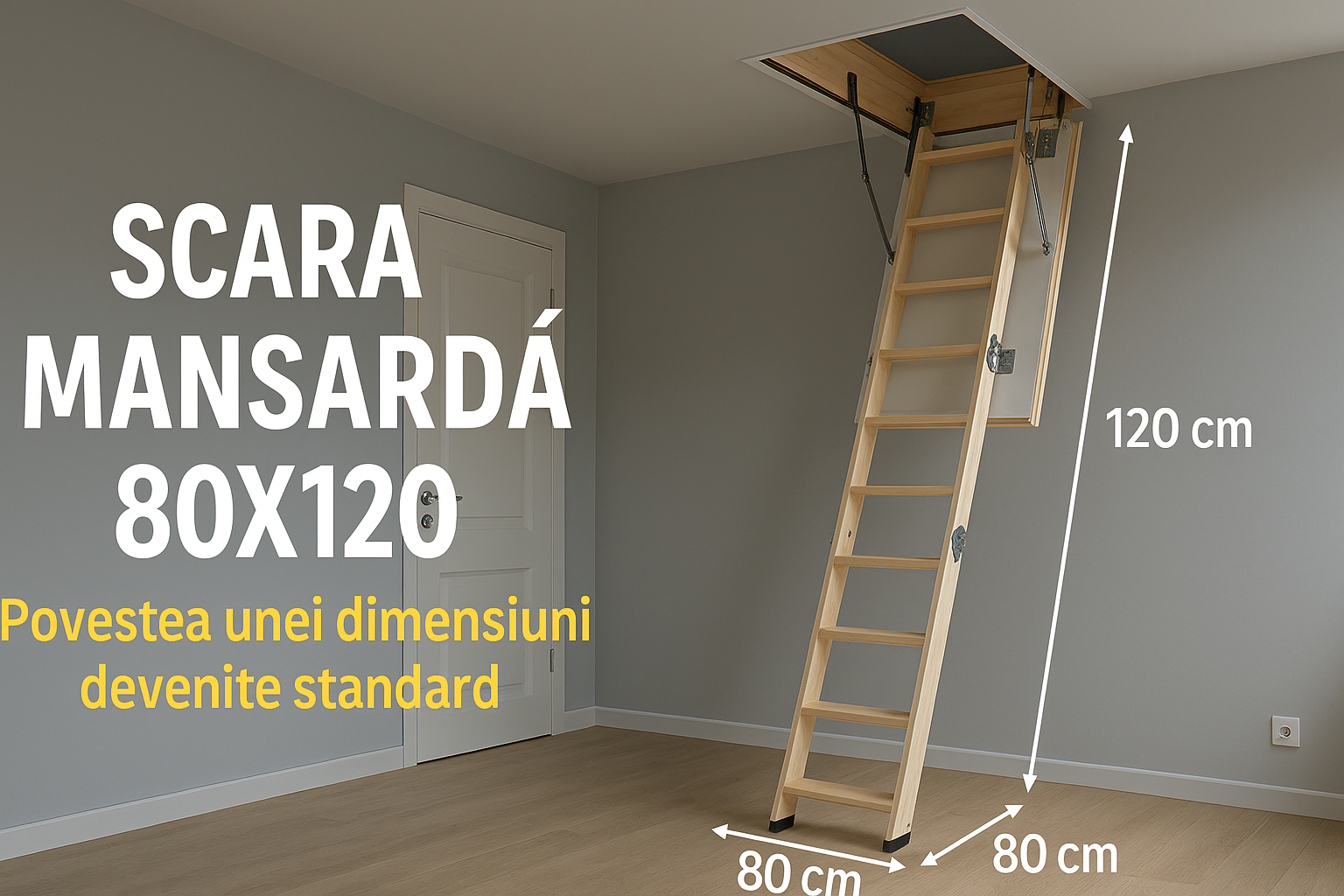 scara mansarda 80x120
